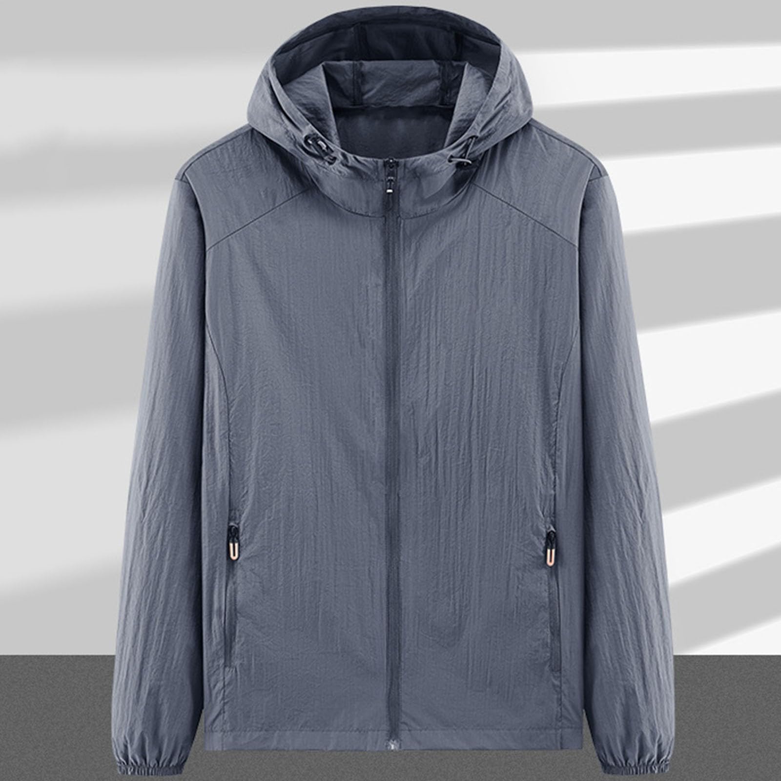 Generisch Gilet in pelle da uomo, da motociclista, marrone, 62