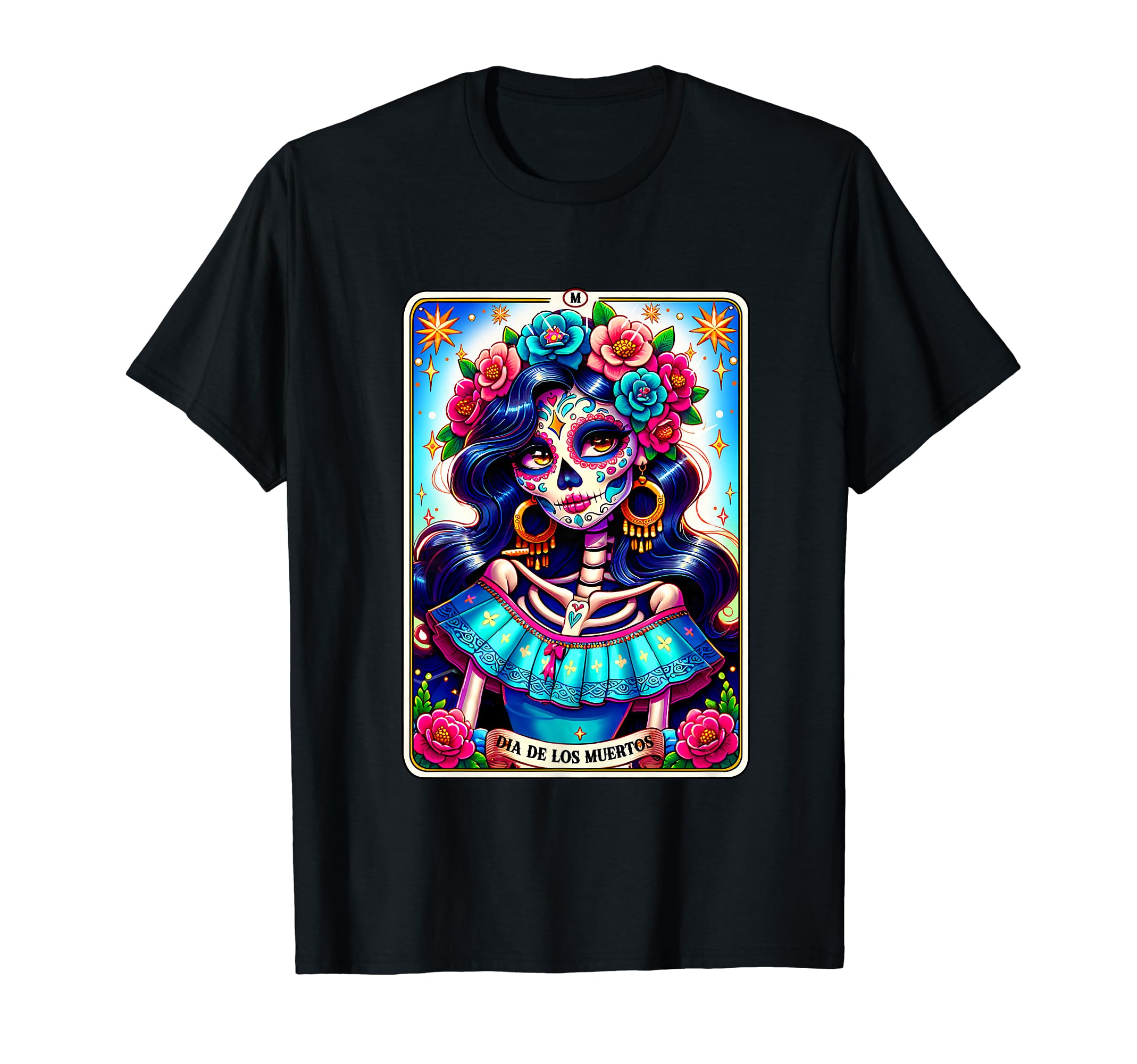 Dia De Los Muertos Woman Catrina Day Of The DeadTarot Card Dia De Los Muertos Woman Catrina Day Of The Dead T-ShirtOEKO-TEX STANDARD 100