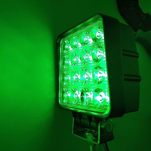 Miniatura 9 de Cápsulas LED verdes de 48 W, 3 pulgadas, luces de caza localizadas, para conducción, trabajo, lámparas antiniebla para camiones F150, SUV, Polaris