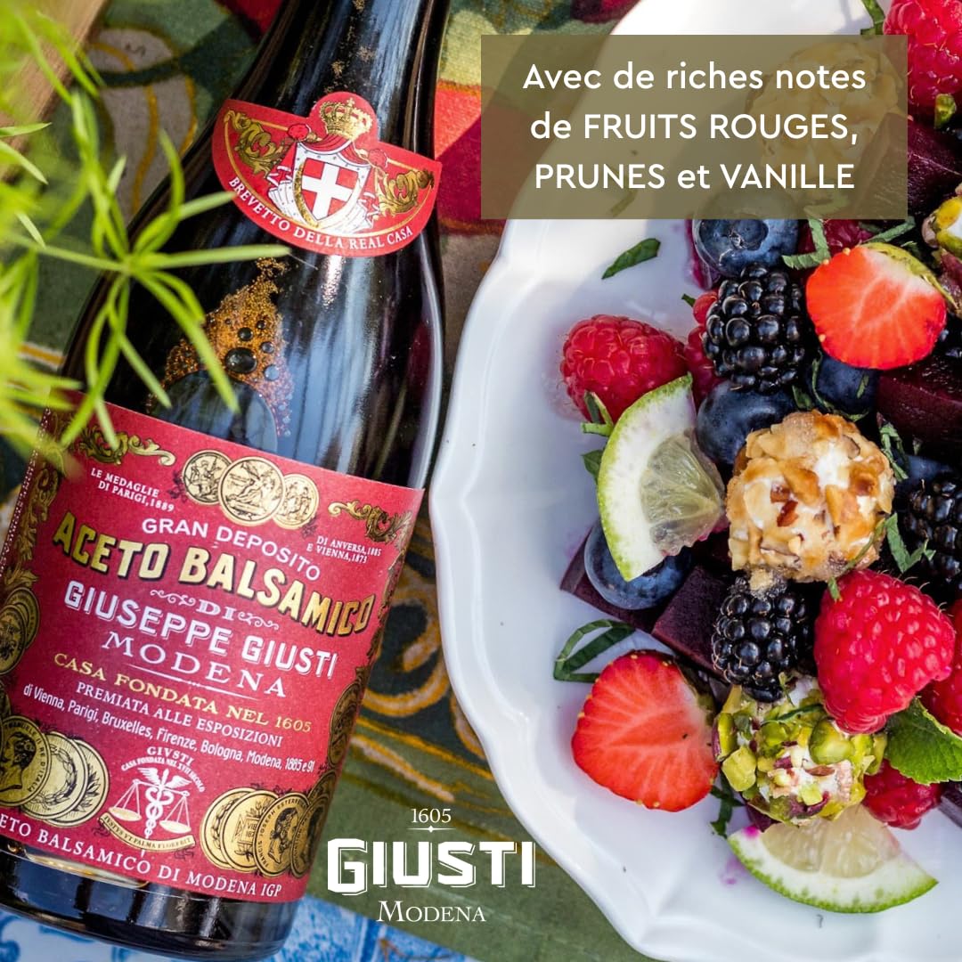 Giusti - Vinaigre Balsamique de Modène IGP 3 Médailles d'Or - 250ml Champagnotta