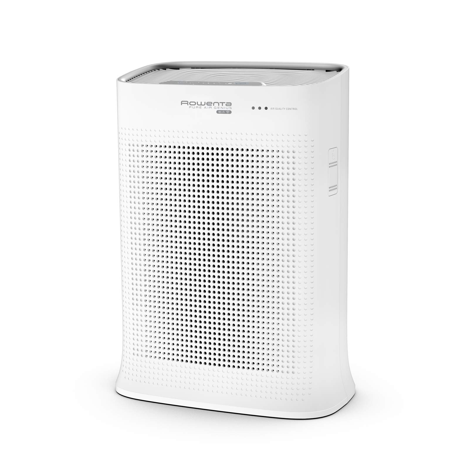Rowenta PU3080 Pure Air Genius, Purificatore D'Aria Per la Casa, Massima Efficacia di Filtrazione grazie ai 4 livelli di Filtraggio, Ultra Veloce, Silenzioso, Compatibile Con App
