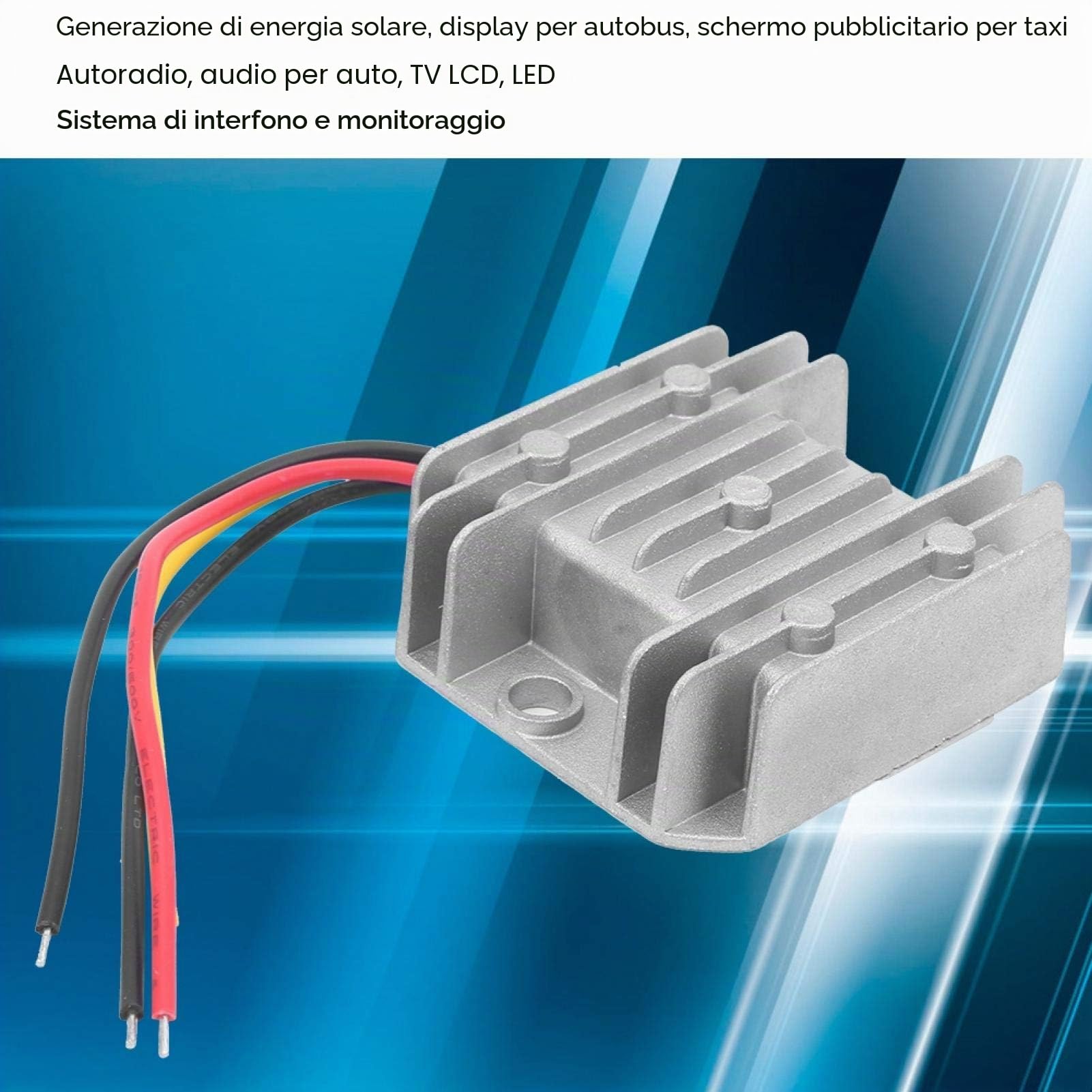 Convertitore elevatore di tensione DC 12 V a 48 V convertitore di tensione DC trasformatore PWM a prova di umidità per auto