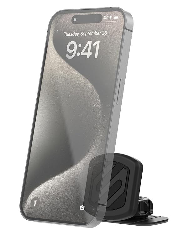 Scosche Magnetic Phone Mount for Car, USB Cigarette Lighter Adapter with Phone Holder, 12V Socket Plug-In, Adjustable Arm, Secure Magnet Grip, Built-In USB Charger for iPhone & Android, Not Magsafe by Scosche - Used condition - US$17.20