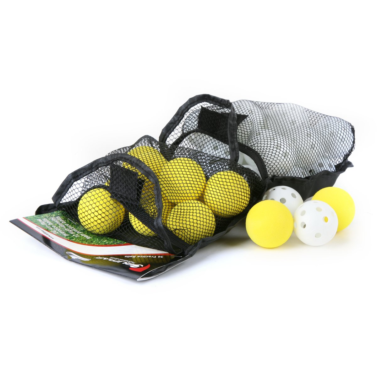 Orlimar 36 sztuk piłek golfowych (24 plastikowe piłki golfowe z otworami i 12 piankowymi piłkami golfowymi)