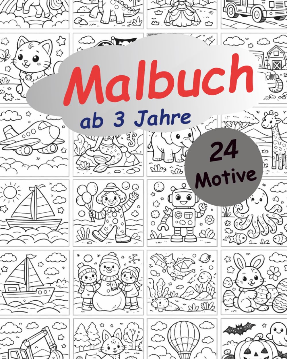 Malbuch: Für Kinder ab 3 Jahre