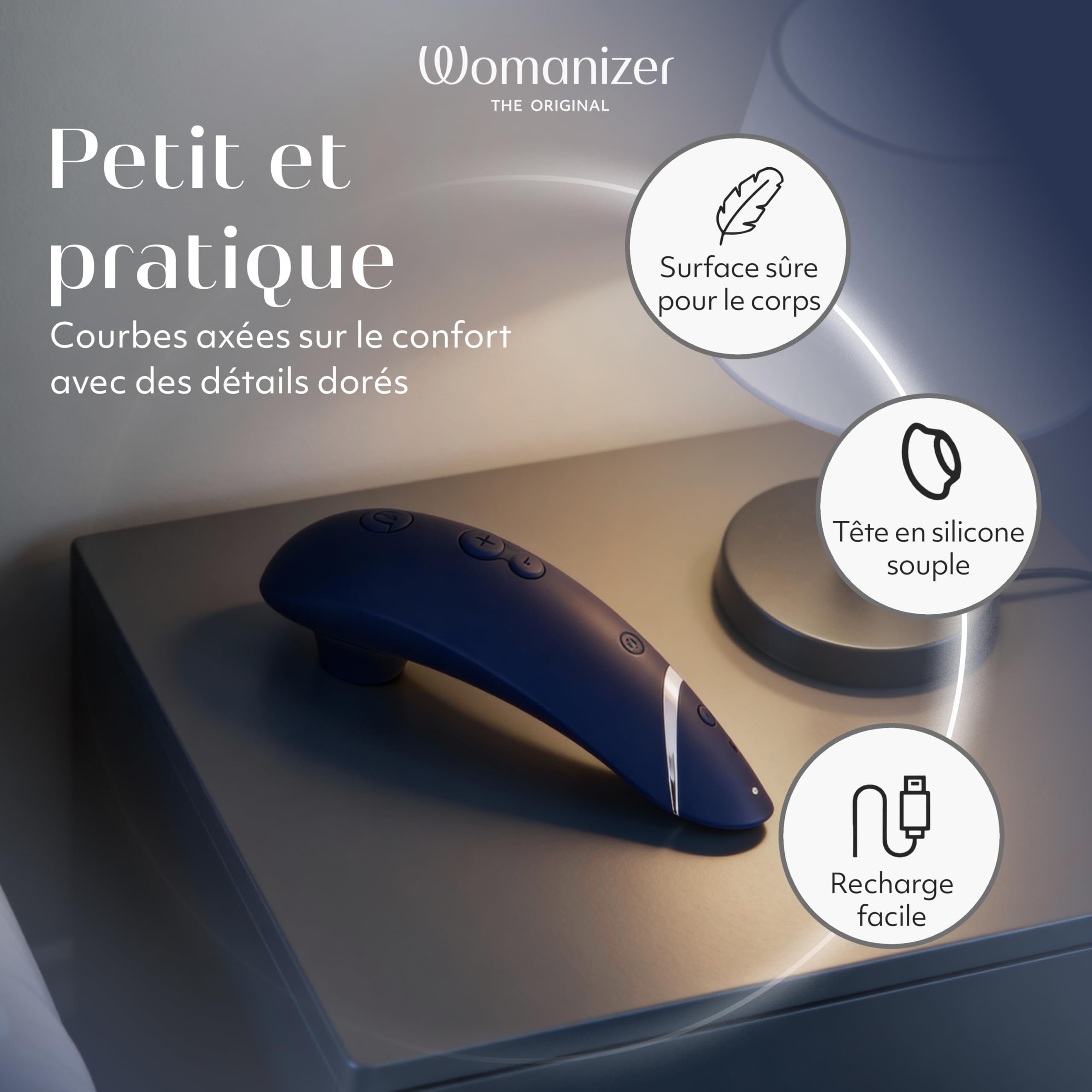 Womanizer Premium 1 Stimulateur clitoridien à succion | Suceur de clitoris avec Autopilot et Smart Silence | Sex Toy aspirant avec 12 niveaux de puissance | Silencieux & étanche