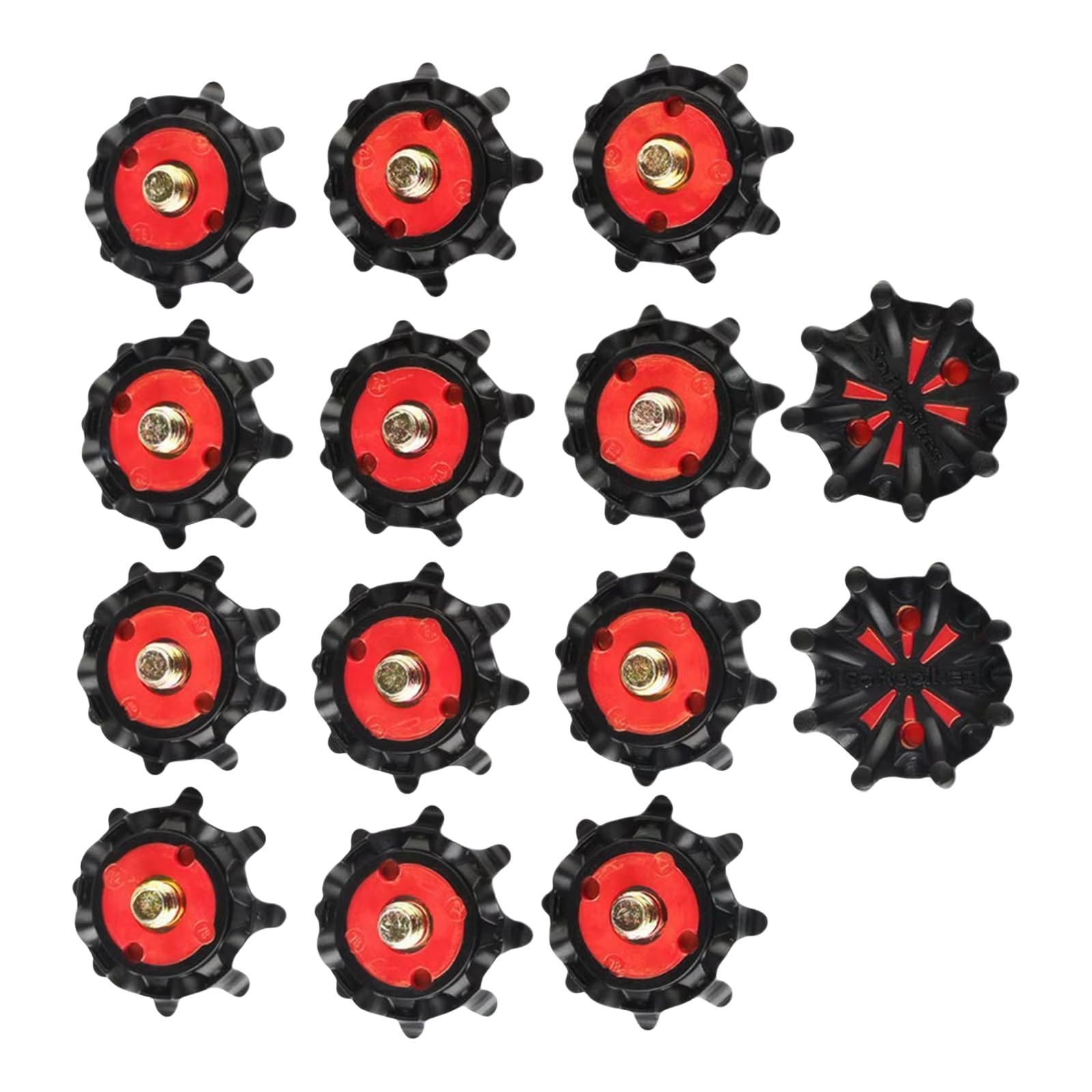 14 pezzi scarpe da golf tacchetti antiscivolo Golf Spikes perni di ricambio borchie torsioni veloci girare vite borchie vite chiodi scarpe