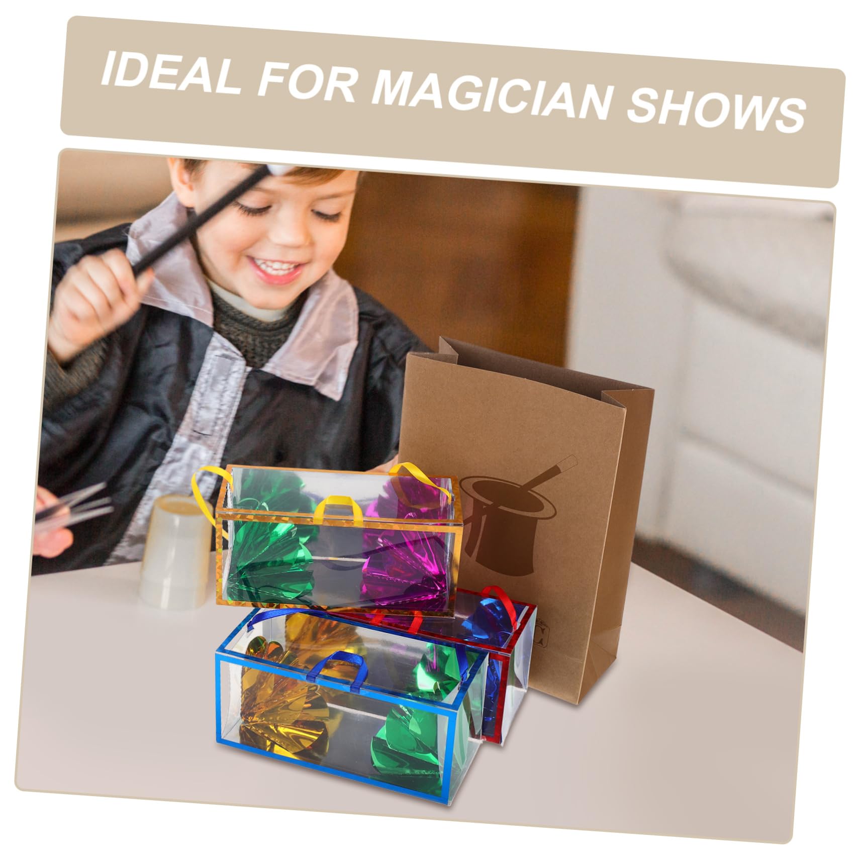 ibasenice Magician Flower Illusion Box Prop Per Spettacoli Gimmick Per Accessorio Per Intrattenimento e