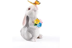 Solar Outdoor Decor Light Solar Garden Rabbit Animal Statue