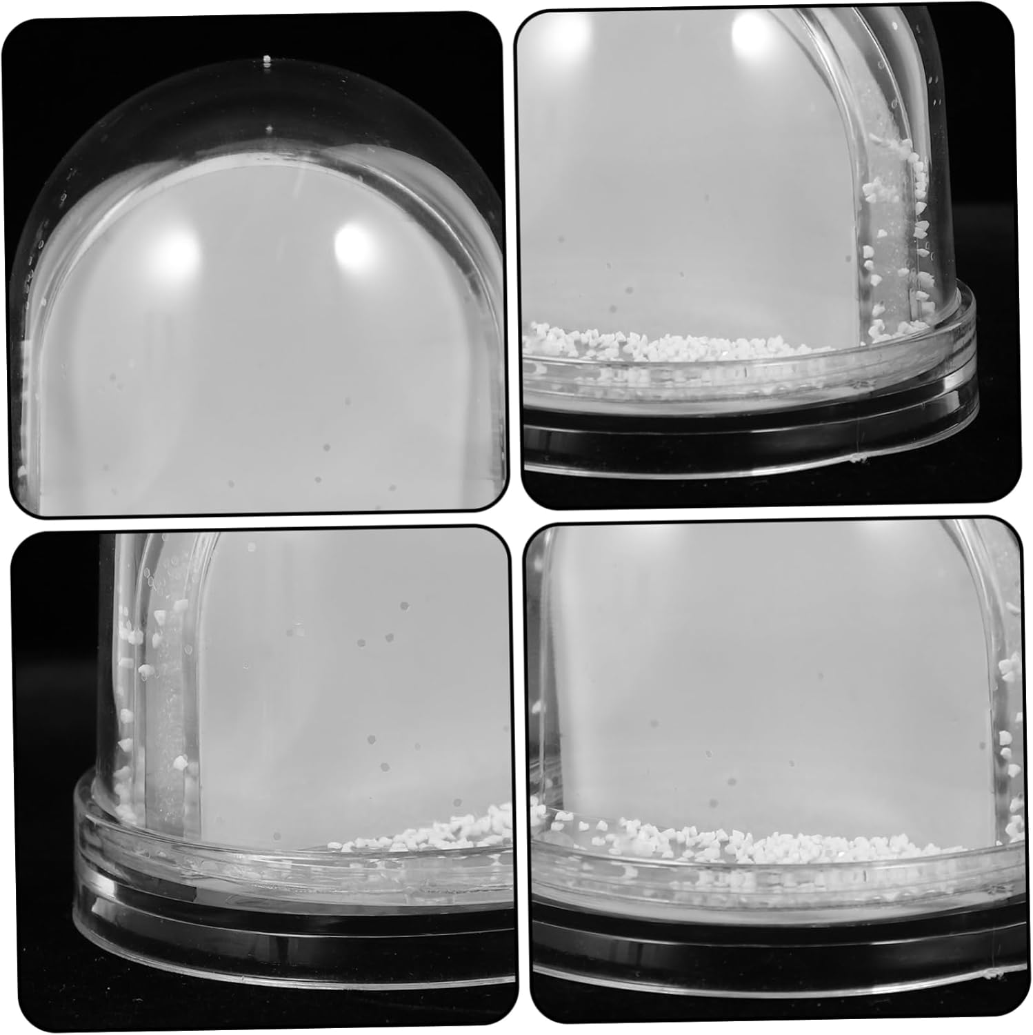 PRETYZOOM 5pcs Snow Globe Kit Sublimation Blank Paper Picture Frame for Crafts and Decor for Unique and Memories