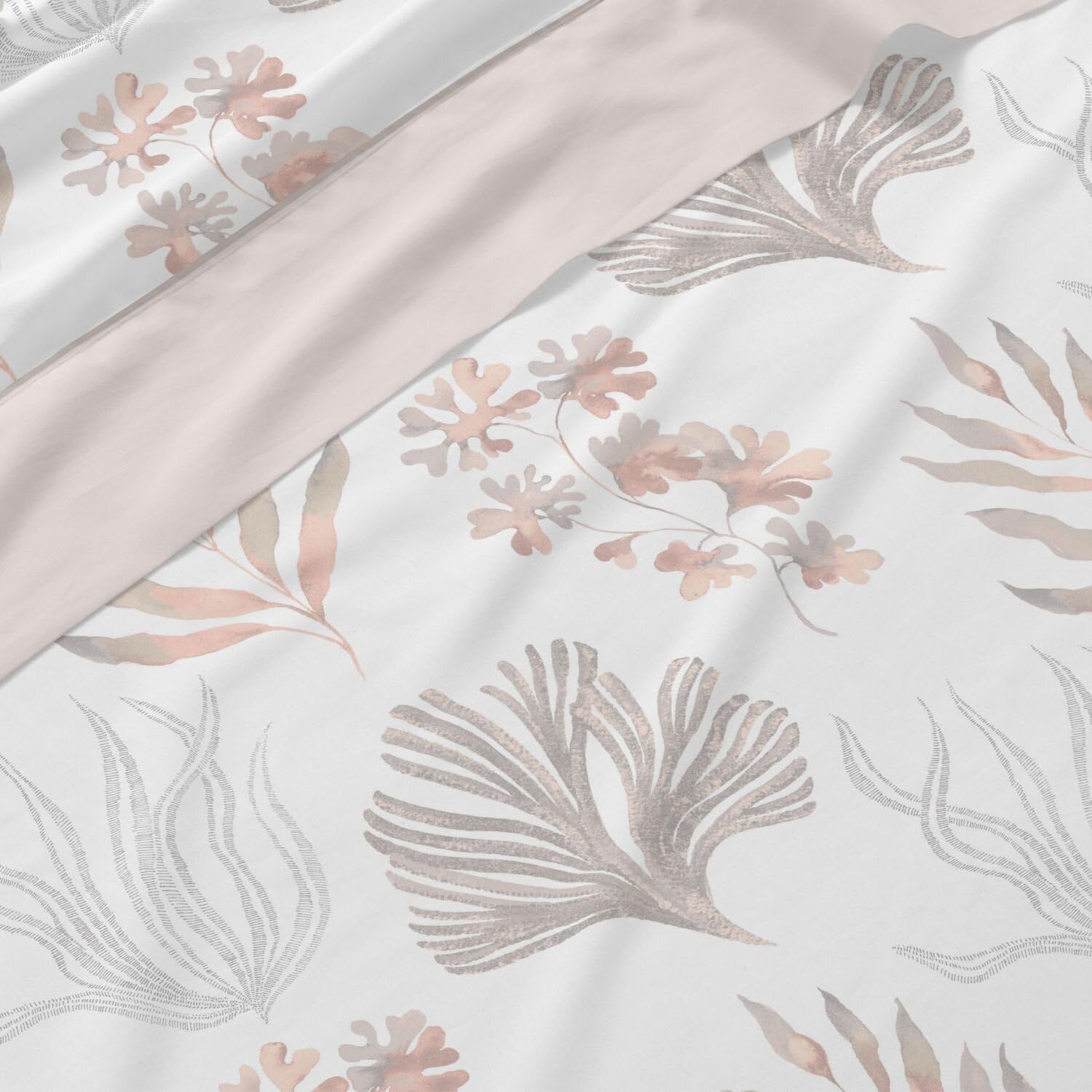 Burrito Blanco | Juego de sábanas | Cama de 135cm (+Medidas Disponibles) | Poliéster 50% Algodón 50% | Diseño 136 | Color Arena (135x190/200cm)