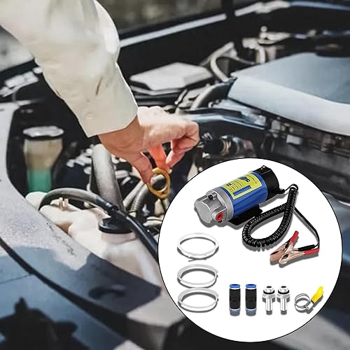 Miniatura 5 de Bomba Extractora de Aceite de 12V 100W Portátil Motor Diésel de Bajo Ruido Autocebante para Transferencia y Cambio de Aceite de Motor de Automóvil,