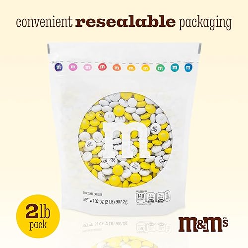 Miniatura 6 de M&M'S Caramelos de chocolate con leche para abejas, 2 libras de caramelo a granel para fiestas de compromiso, despedidas de soltera, regalos de