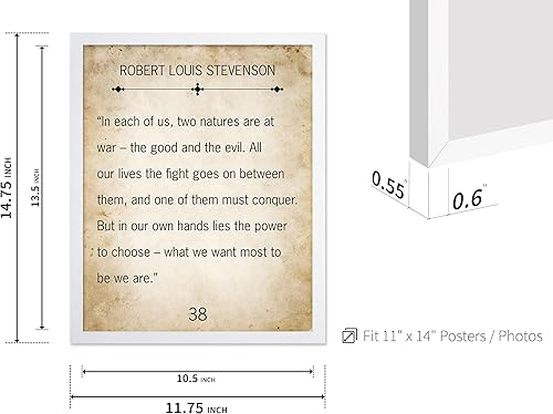 Miniatura 136 de Poster Master Póster de Robert Louis Stevenson - Impresión de The Good and the Evil - Arte de citas de recuperación - Regalo para él, ella -