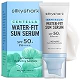 Centella Sunscreen SPF 50+ PA++++, Centella Asiatica Serum Sunscreen, Oil-Free, Non-Greasy, Long-Lasting UVA/UVB Protection, for Sensitive & Acne-Prone Skin, 1.69 Fl Oz