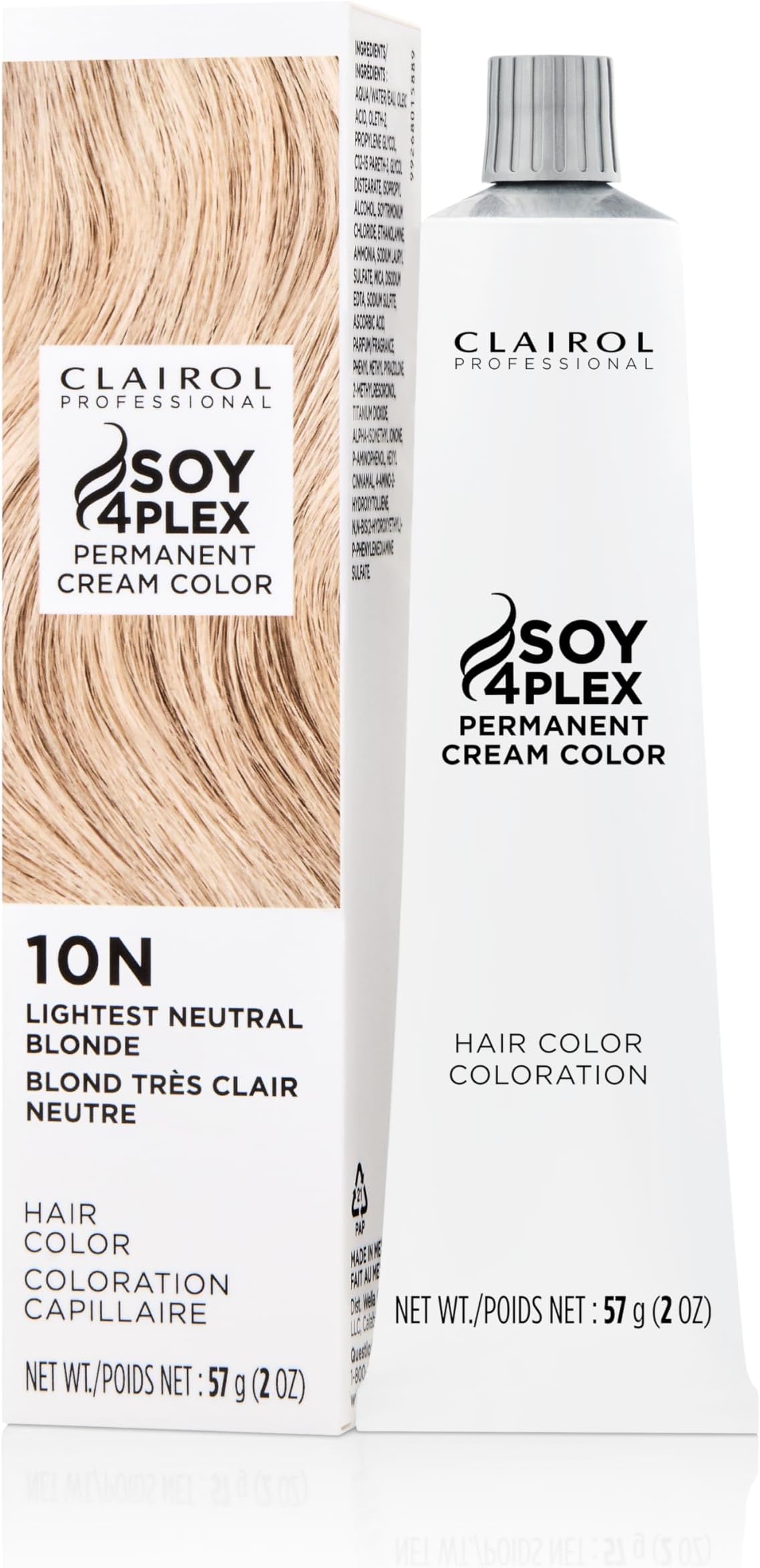 Clairol Professional Permanent Cream Hair Color | Blonde, Brown, Black, & Red-Violet Shades for 100% Gray Coverage | Deep Conditioning & Fade Resistant Results