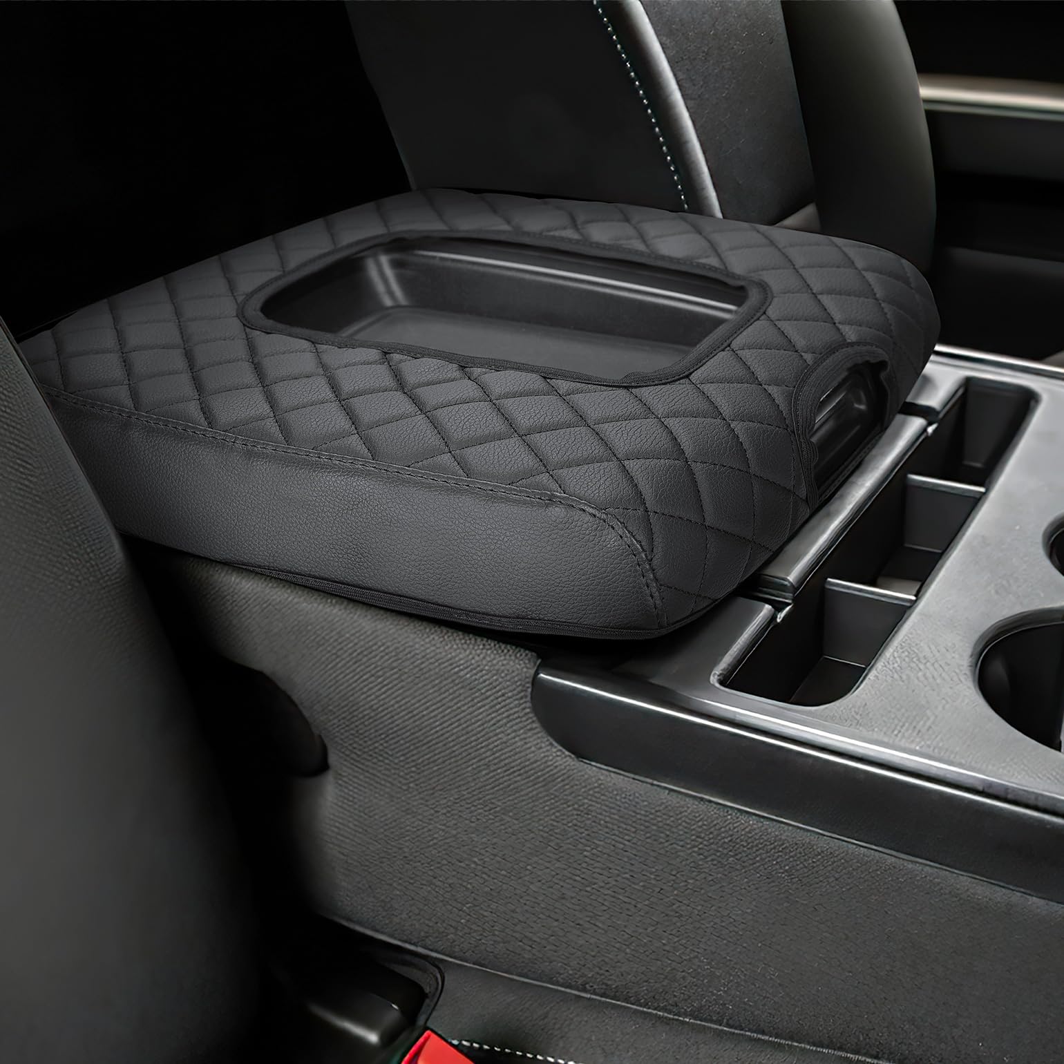 JOYTUTUS Center Console Cover for Chevy Silverado and GMC Sierra 2014-2018
