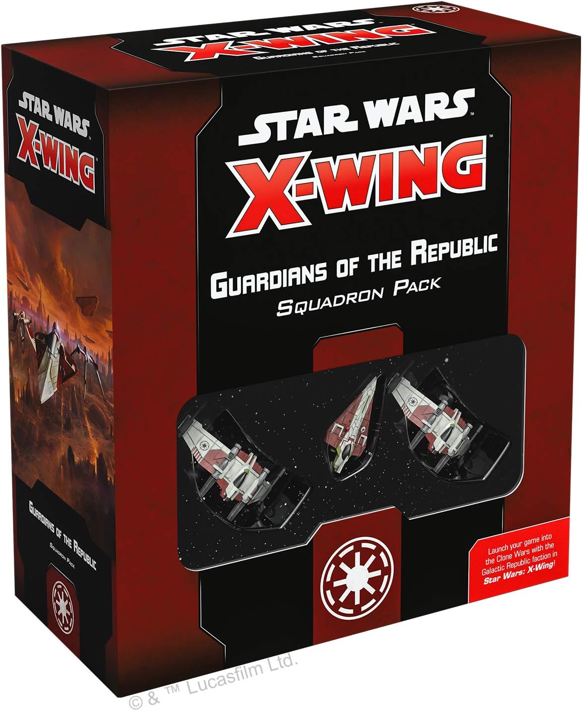 Atomic Mass Games Star Wars: X-Wing (2nd Ed.) - Galactic Republic - Guardians of the Republic Squadron Pack