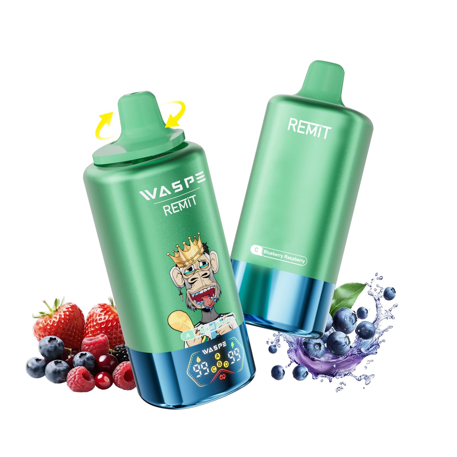 Amazon | 【WASPE 100000】電子タバコ 使い捨て Waspe & Remit 100,000 