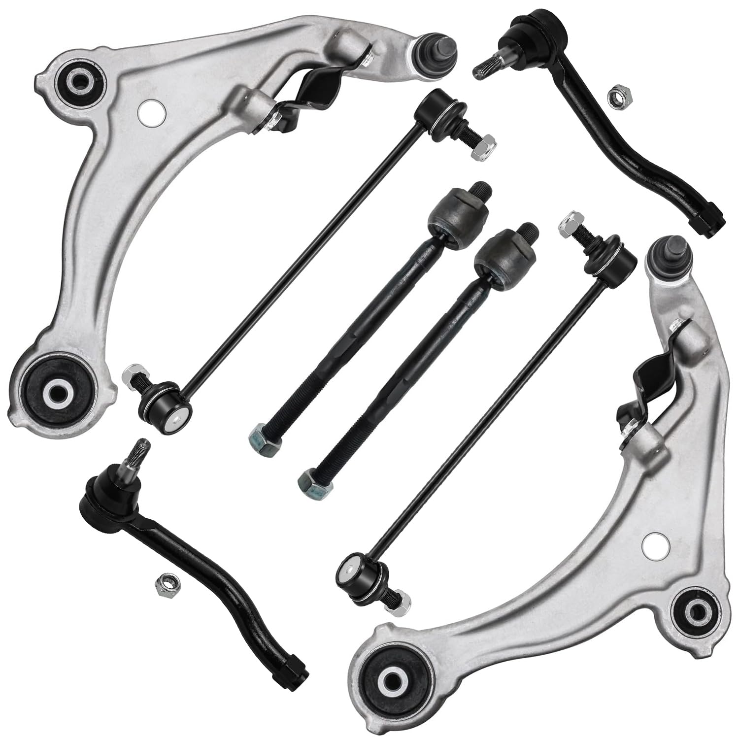 Detroit Axle - Front 8pc End Control Arms Kit for 2009-2014 Nissan Maxima