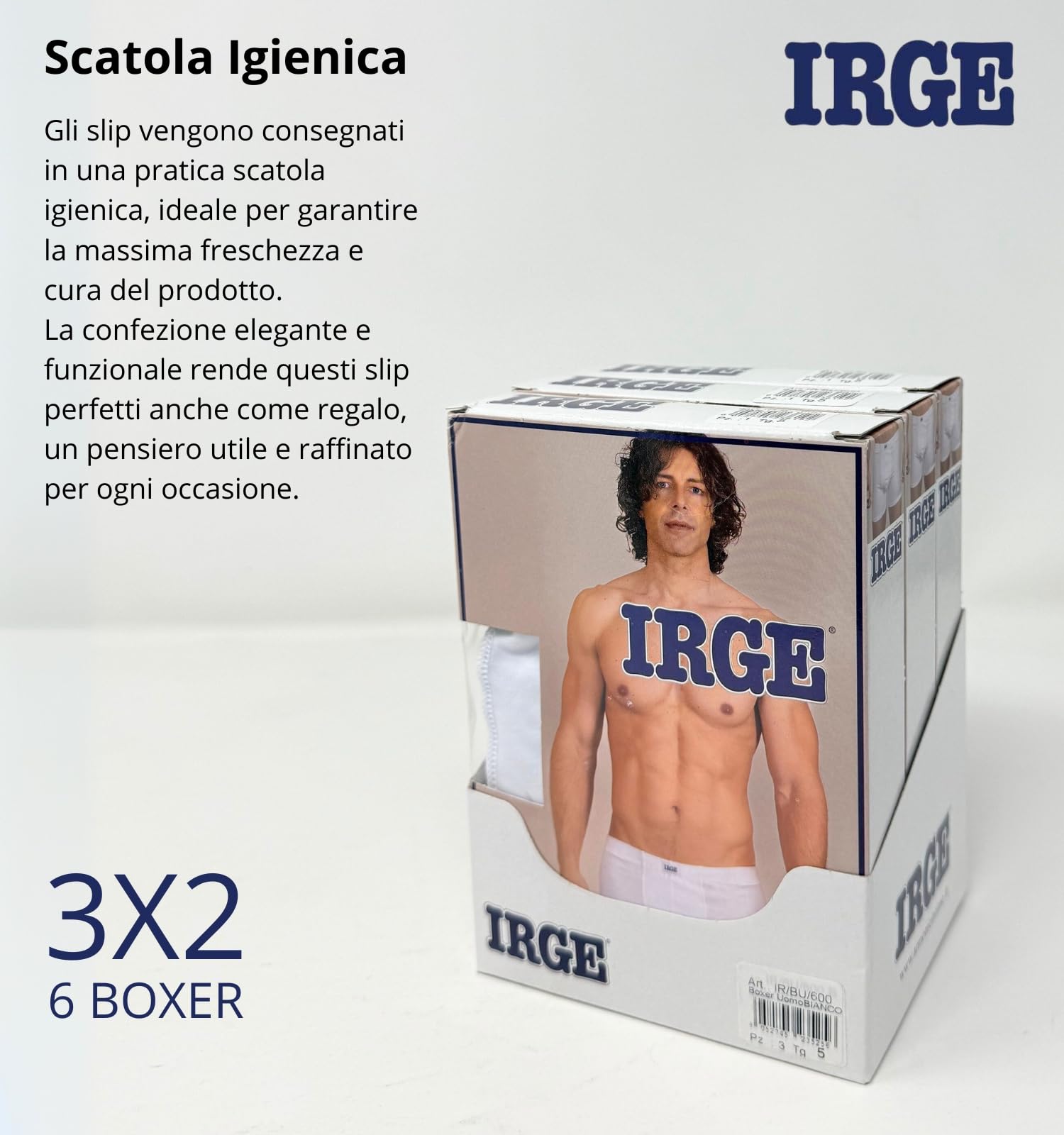 Intimitaly - Boxer Uomo Cotone 100% (Pacco da 6) Set di Mutande da Uomo Cotone Bianche e Colorate Intimo Underwear