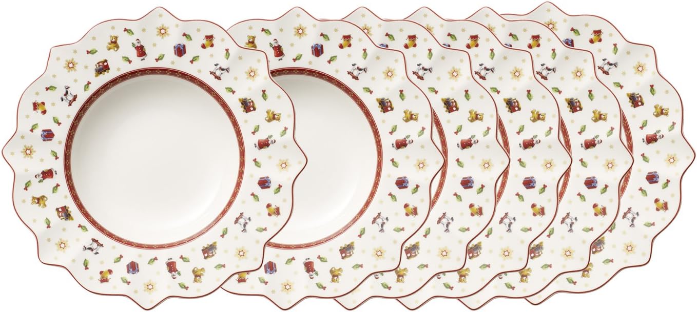 Plat à Gâteau Villeroy & Boch Toy's Delight Red (6-Pieces) | Boutique