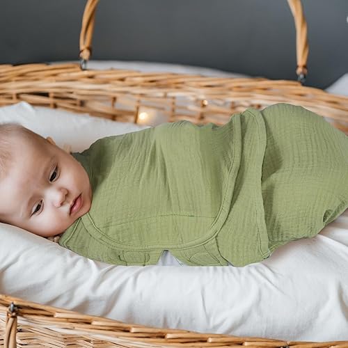 Miniatura 7 de Pañales de muselina orgánica ultra suaves para bebés recién nacidos, paquete de 3 sacos de dormir ajustables (estilo vitalidad, 0-3 meses)