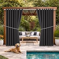 Vista 54 de DIVA EN CAMINO DEC Cortina de patio para exteriores, impermeable, oscurecimiento, con aislamiento térmico, cortinas interiores para dormitorio