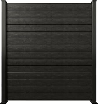 Complete Composite Fence Panels Bundle - Composite Fencing Slats - 6ft high Black