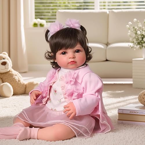 Miniatura 3 de BABESIDE Muñecas realistas de bebé recién nacidas, 20 pulgadas, realista de la vida real, de vinilo suave y tela, muñeca posable para niñas con kit