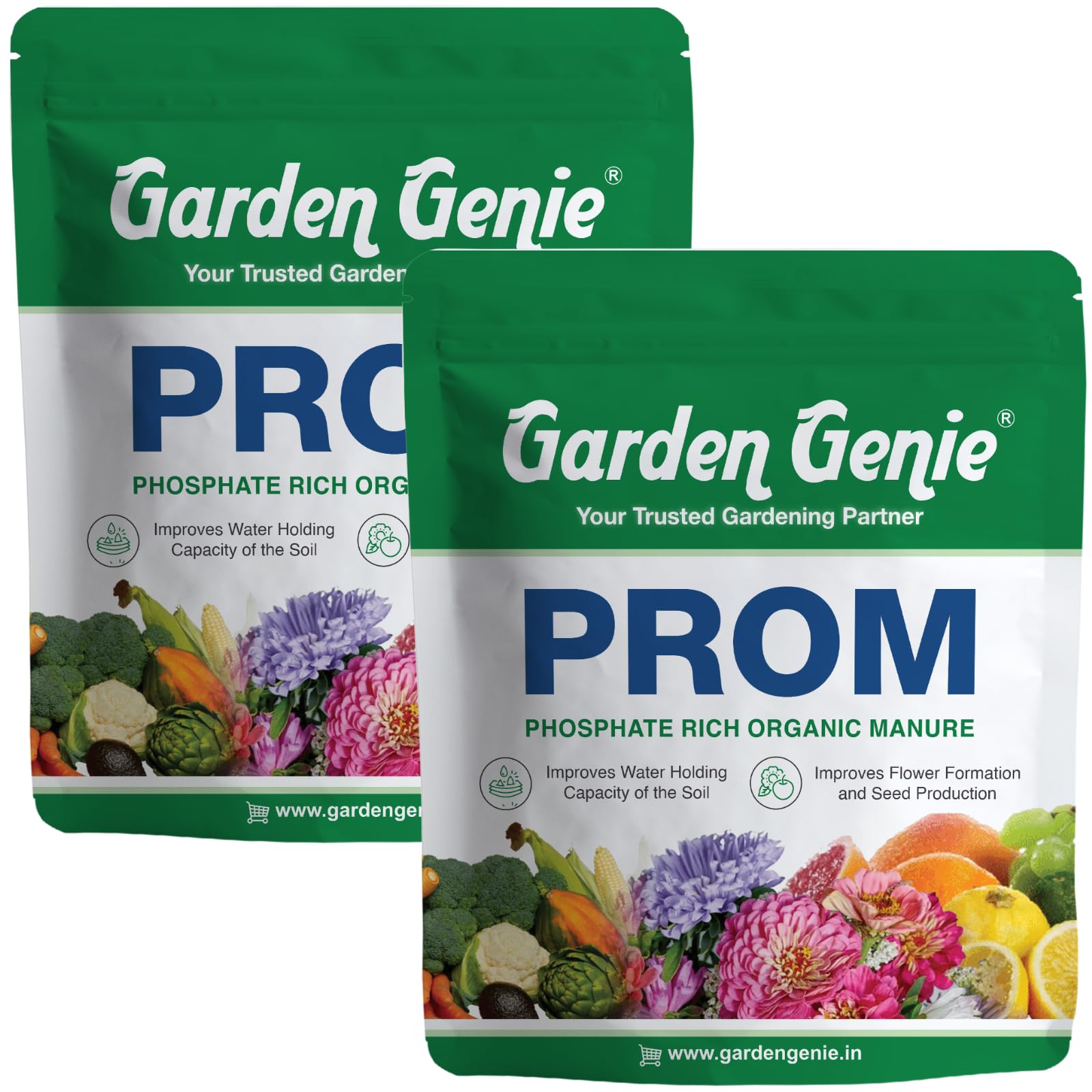 Garden Genie Prom (Phosphate Rich Organic Manure) Phosphorus Powder Fertilizer For Plants, 1800g | All Purpose Super Phosphate Fertiliser For Gardening (B0CRZ27891) Amazon Price History, Amazon Price Tracker