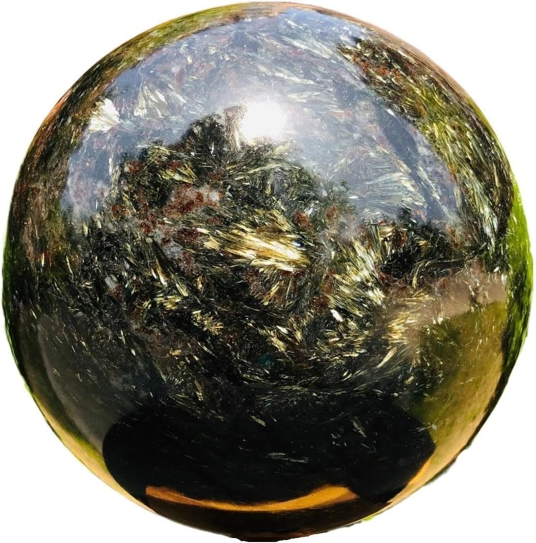1pc 200-250g Astrophyllite Quartz Crystal Stone The Ball Sphere