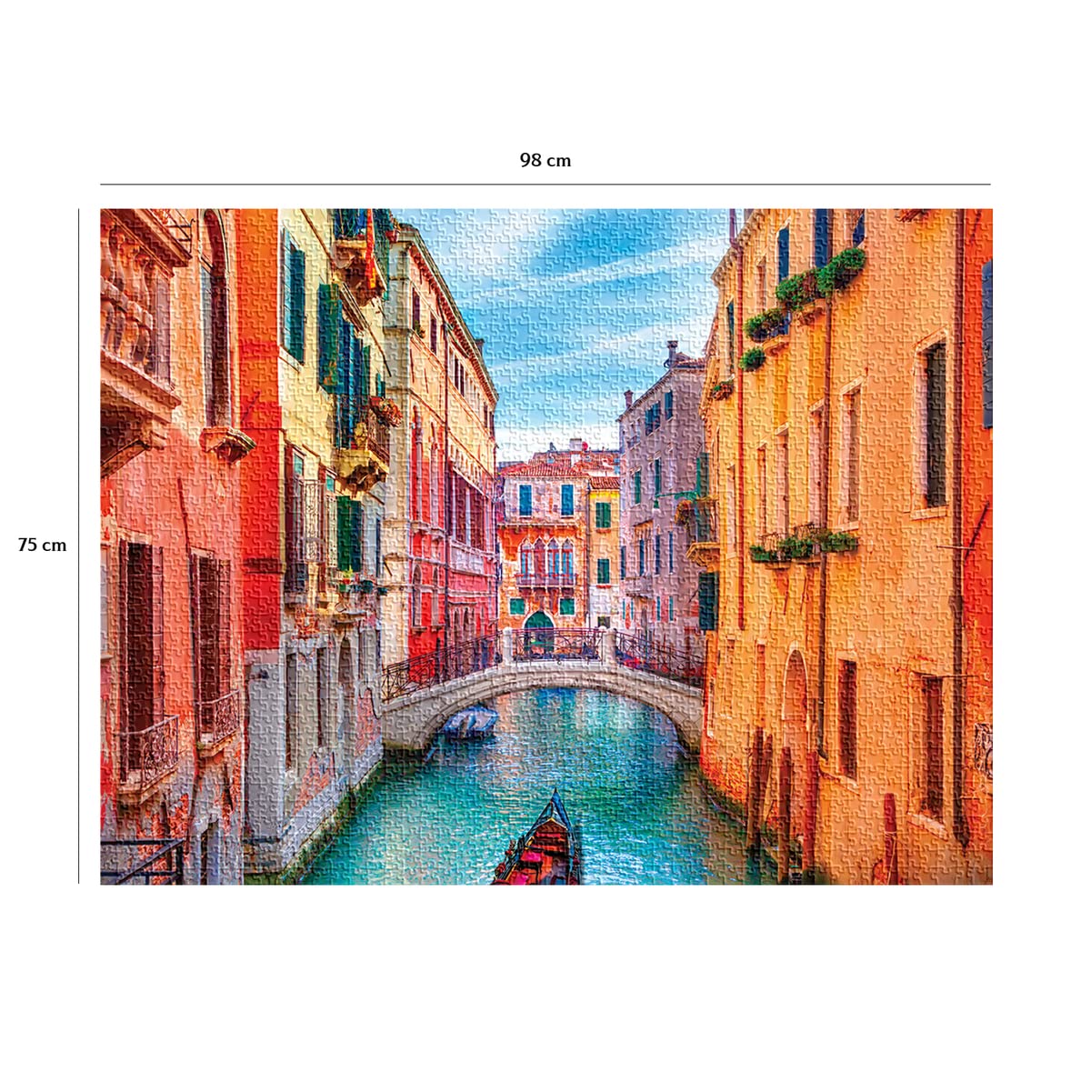 Nathan- Puzzle 2000 sztuk-na kanały Wenecji dla dorosłych, 4005556873111