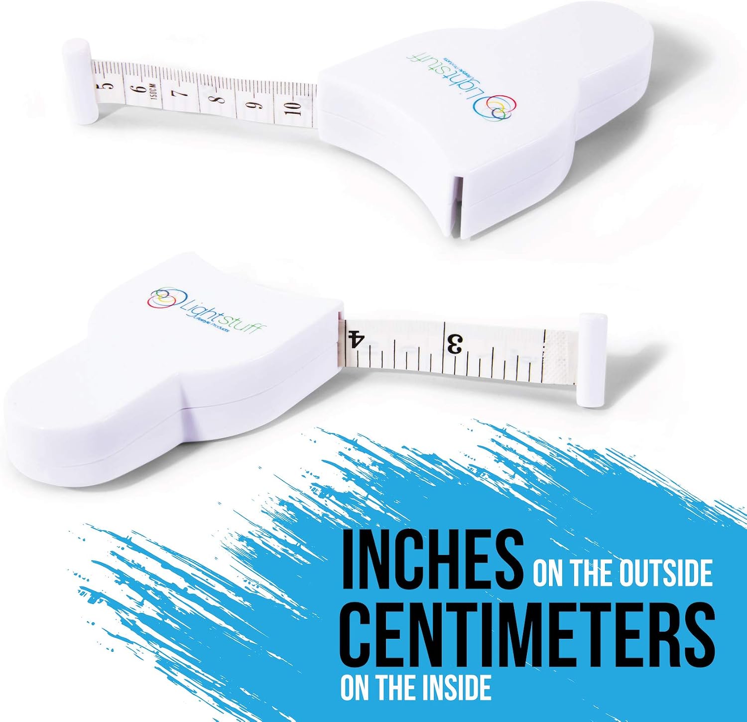 Lightstuff Easy Body Tape Measure | Compact, Ergonomic, One-Button Retraction Design, Track Muscle Gain & Fat Loss, Smart & Accurate