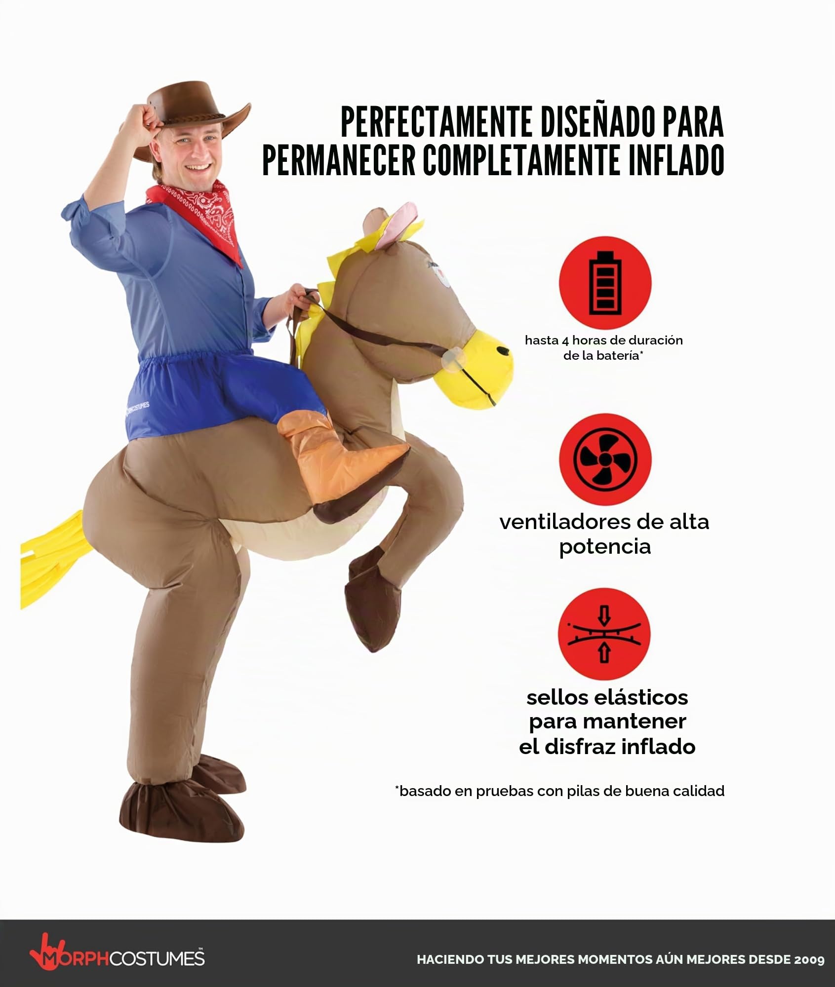 Paseo Adulto En Disfraz Inflable De Caballo Disfrazarse Para Mujer Y Hombre , color/modelo surtido