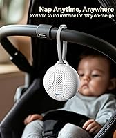 Vista 3 de Máquina de sonido portátil para bebé - Máquina de ruido blanco con luz nocturna para guardería 16 sonidos relajantes Shush Viajes Regalo