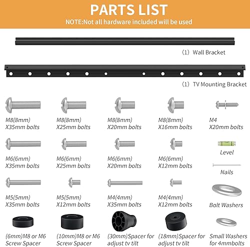 Miniatura 6 de Soporte de pared para TV sin tachuelas, soporte de pared para televisores de 32 a 75 pulgadas, soporte de TV resistente para paneles de yeso Max
