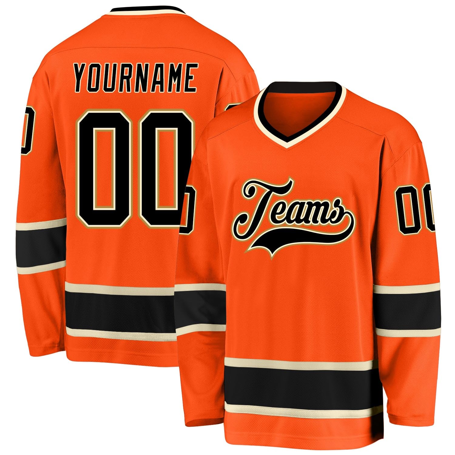 Custom Name Team Name Number White Navy-Gray Hockey Jersey Personalized V-Neck Sports Hockey Jersey for Men Women Youth