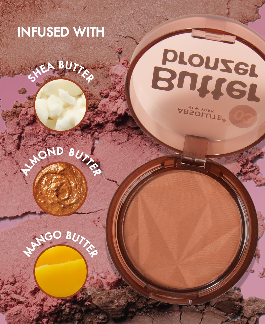 Amazon.com : Absolute New York Butter Bronzer Blush, Soft Pressed