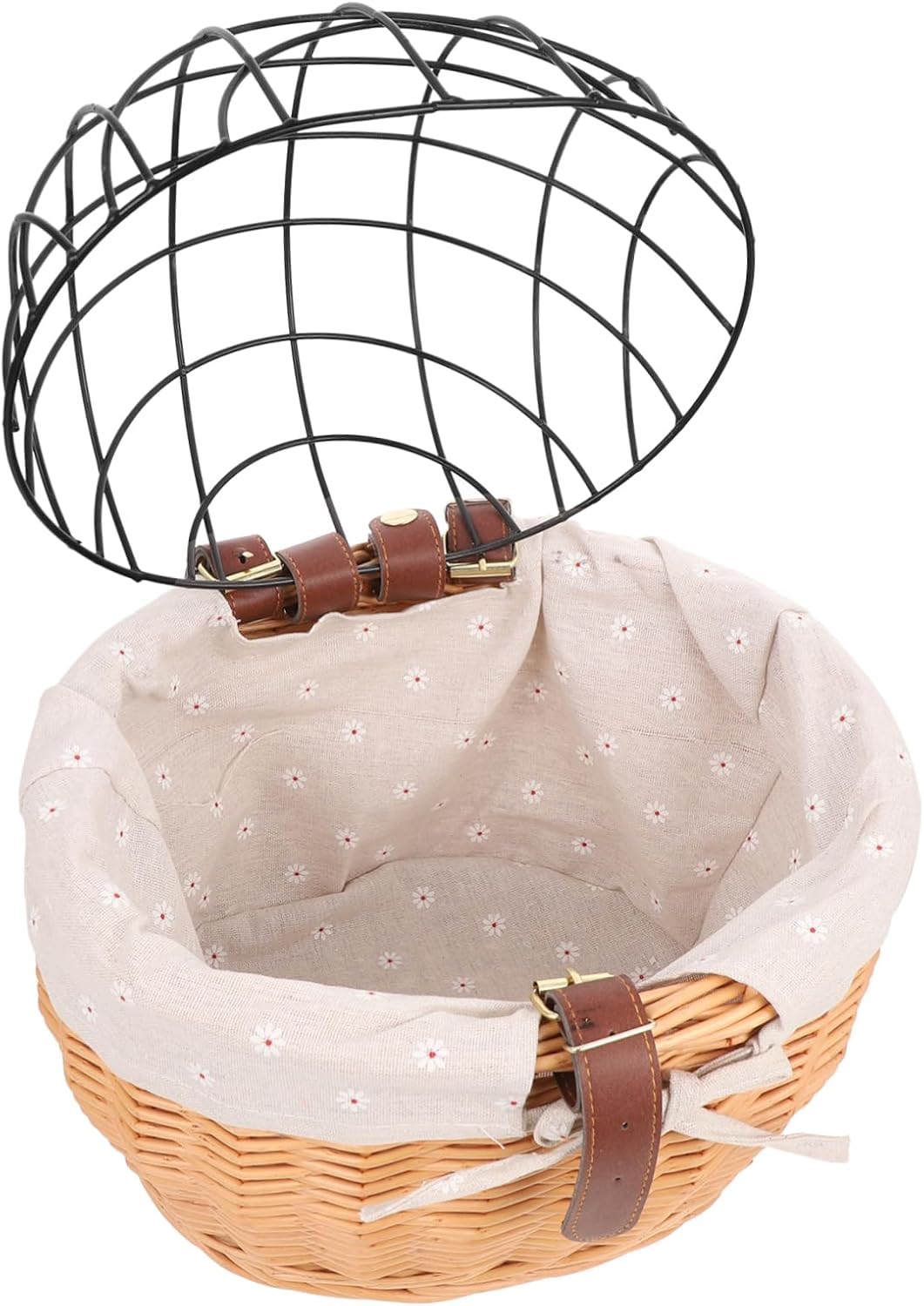 Pet Carrier Bag for Bicycles Removable Front Basket Strong Load Bearing Easy Installation and Comfortable and Pets for Cycling Adventures