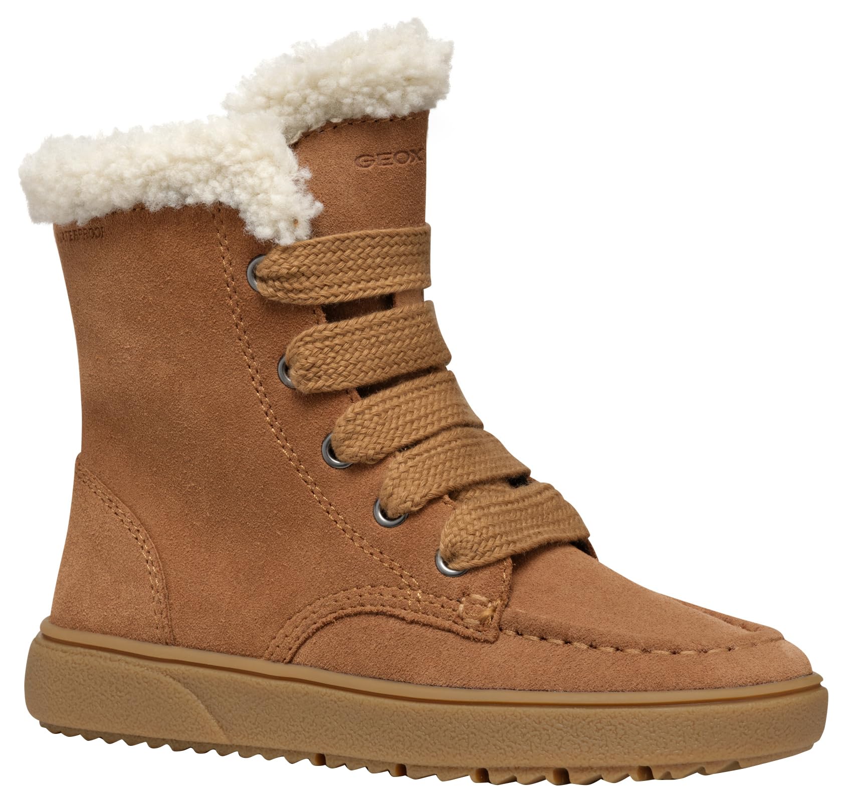 Geox J THELEVEN GIRL WPF, Ankle Boot, WHISKY,