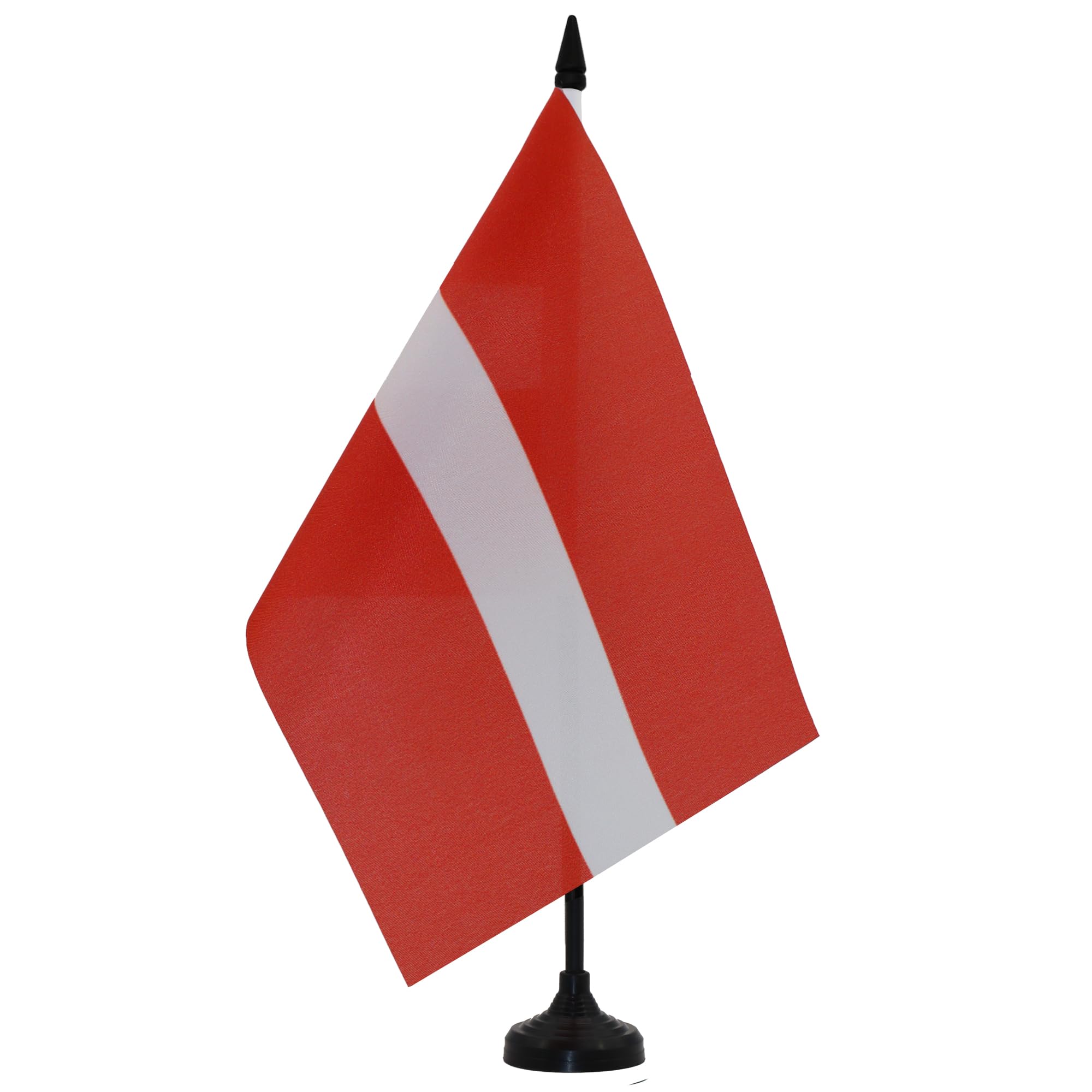 AZ FLAG Latvia Table Flag 6x8 in 100D Polyester Plastic Base