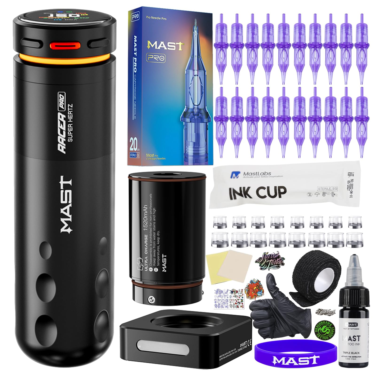Amazon.com: Mast Tattoo Wireless Tattoo Gun Kit Racer Pro Tattoo