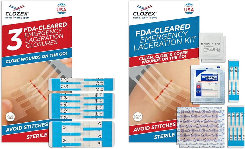 Amazon.com: Clozex Emergency Laceration Closure & Kit FSA HSA