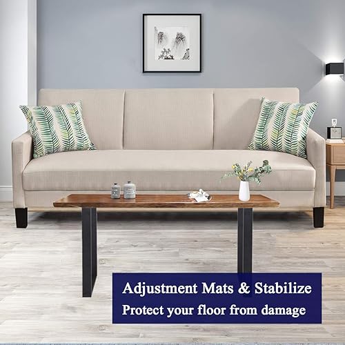 Miniatura 6 de Patas de mesa de metal, patas de escritorio de metal resistente, patas de mesa negras industriales de 28 pulgadas de altura, patas de mesa de