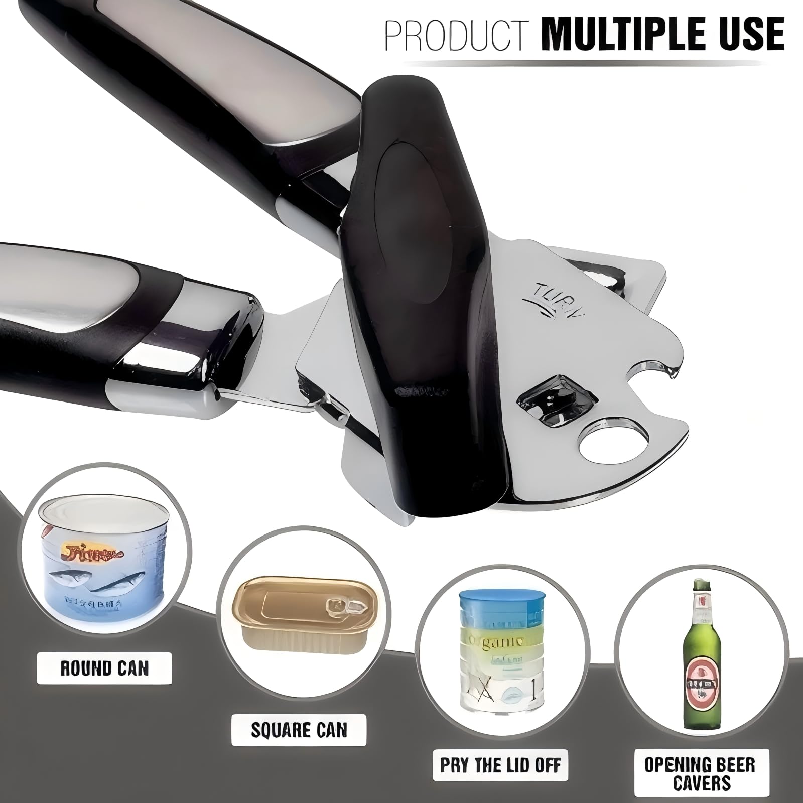 Phmnkl Can Opener & Corkscrew Set - Safe & Easy -5