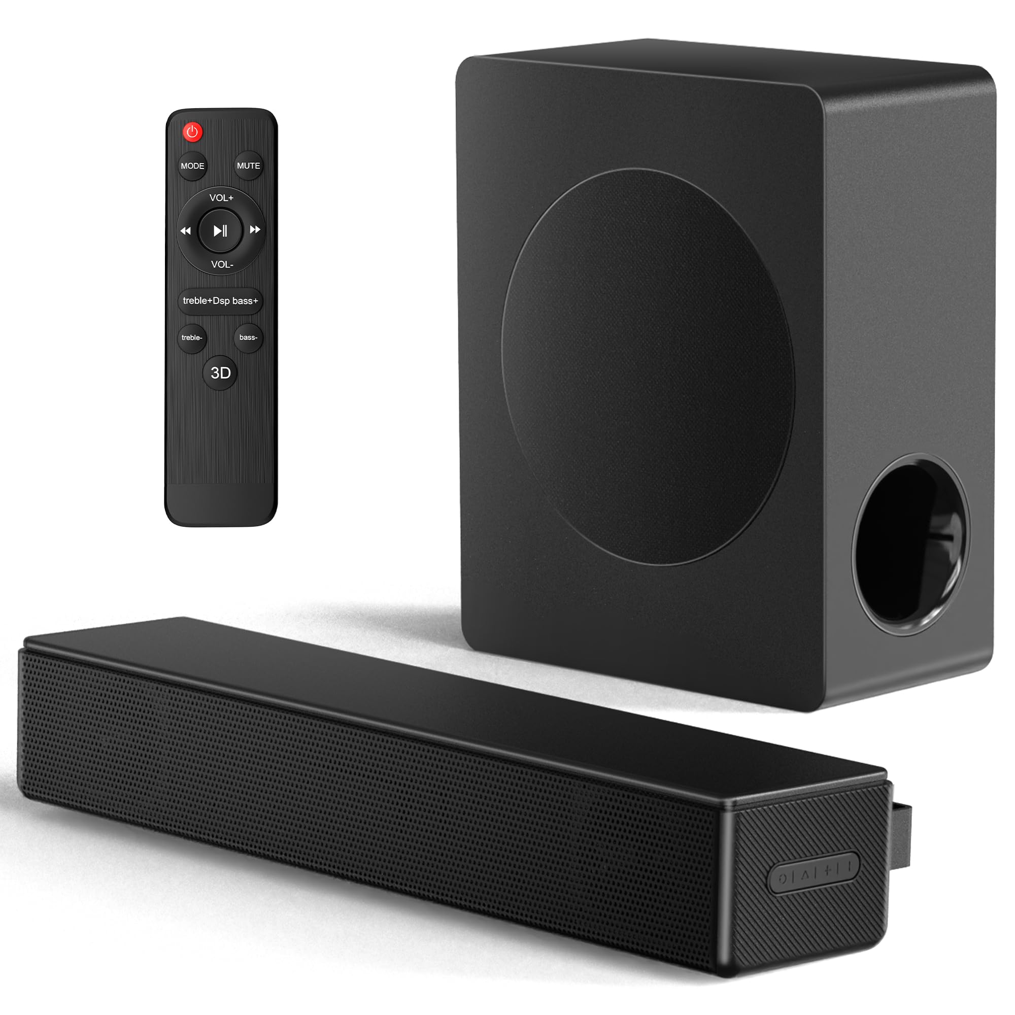 GEOYEAO 2.1 CH Soundbar w/Subwoofer,100W Dolby Atmos Sound Bar for Smart TV