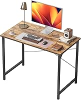 Vista 97 de Cubiker Escritorio para computadora, escritorio pequeño de oficina en casa de 32 pulgadas para espacios pequeños, estilo moderno y simple
