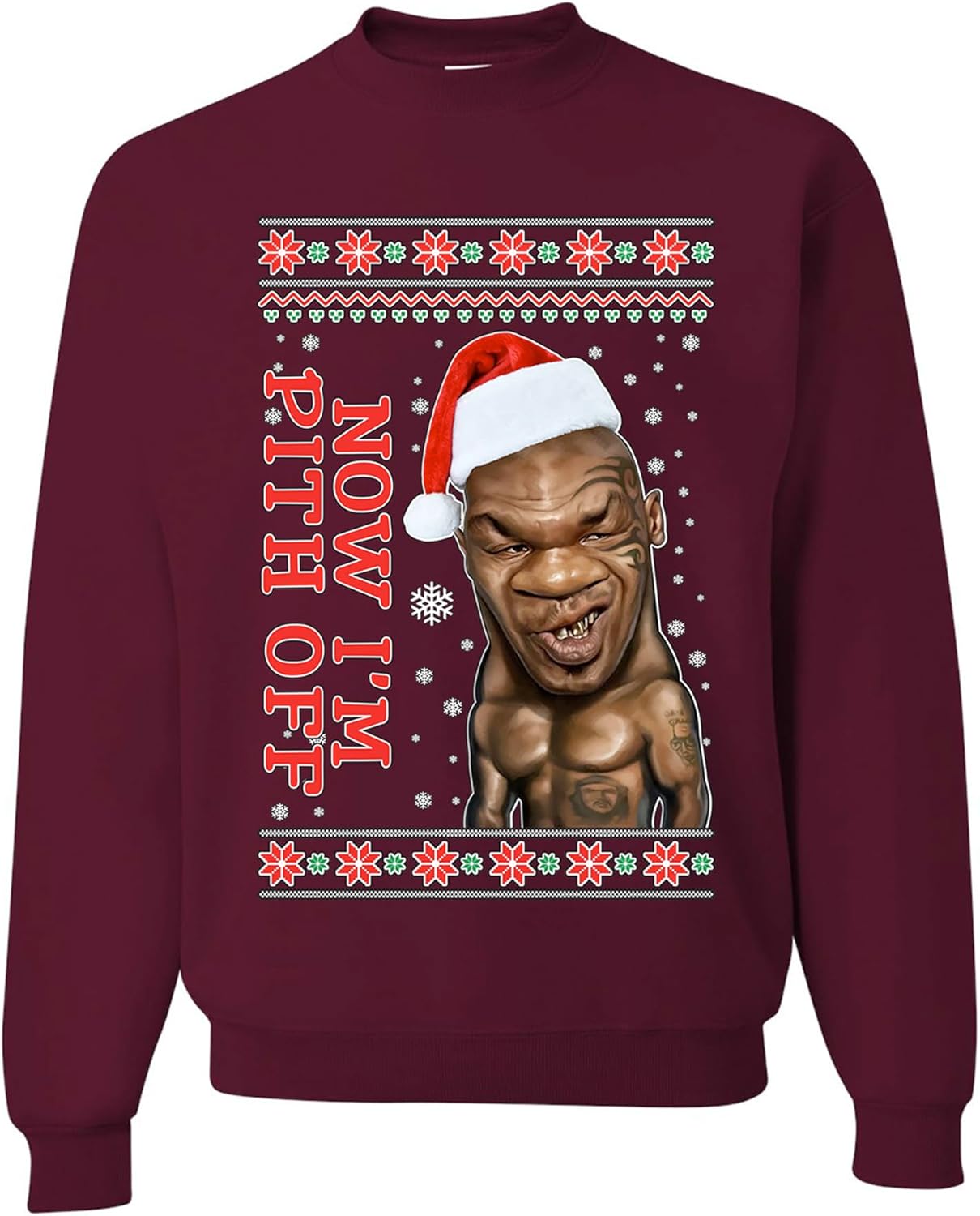 wild custom apparel Merry Chrithmith Ugly Christmas Crewneck Sweatshirt Sweater Crewneck Sweatshirt