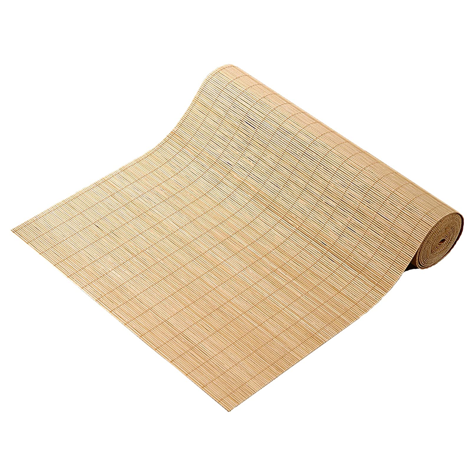 Mantel individual de madera reciclada resistente al calor, ecológico, resistente a las manchas y fácil de limpiar, disponible en 30 cm, 40 cm, 50 cm, 60 cm de ancho, color natural, 50 x 100 cm